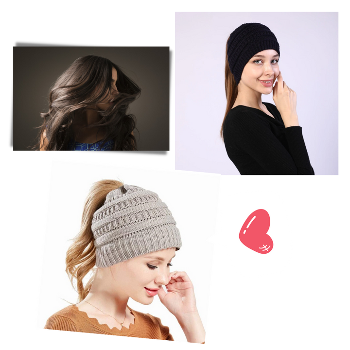 Pferdeschwanz- & Messy-Bun-Mütze
