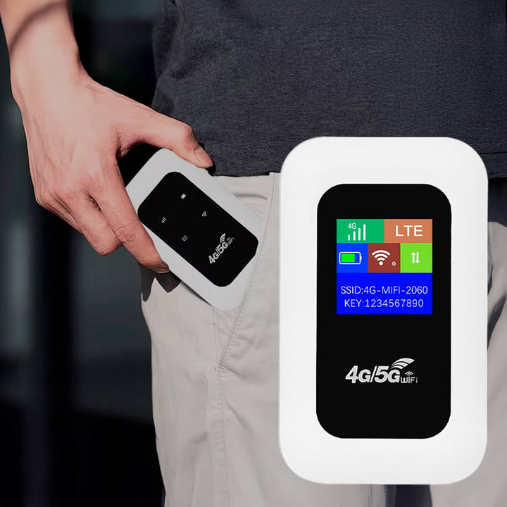 Skanto | Tragbarer 5G Wi-Fi Router | Sichere Hochgeschwindigkeitsverbindung für Reisen und Zuhause