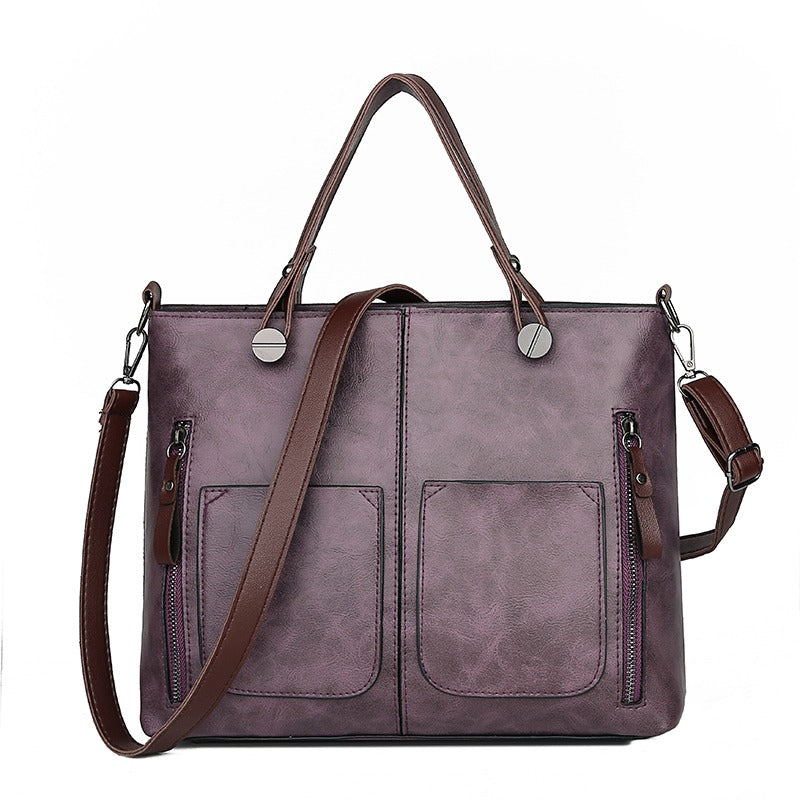 Skanto | Elly – Vintage Leder-Schultertasche für Damen | Handgefertigt und elegantes Design