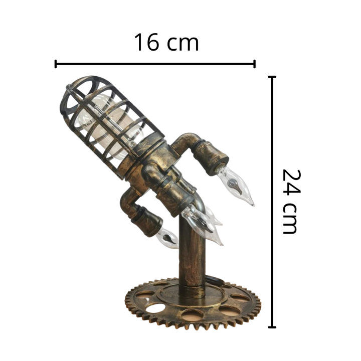Raketenförmige LED-Lampe