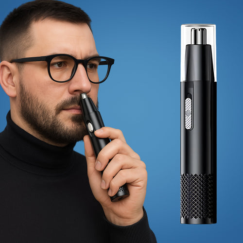 Skanto | Wiederaufladbarer Nasenhaartrimmer | Kabellos, sichere Klingen & tragbares Design für Damen und Herren