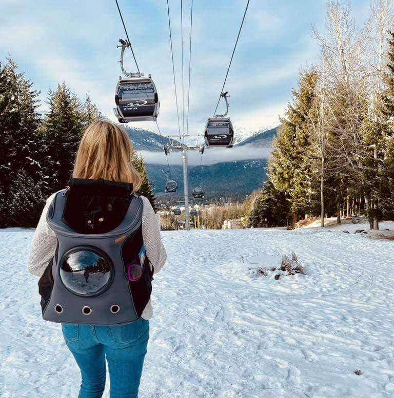 Skanto | PurrVenture Rucksack – Tragbare Haustiertragetasche für Katzen und kleine Haustiere