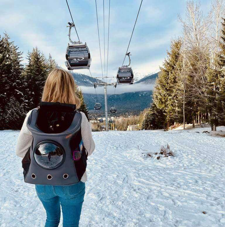 Skanto | PurrVenture Rucksack – Tragbare Haustiertragetasche für Katzen und kleine Haustiere