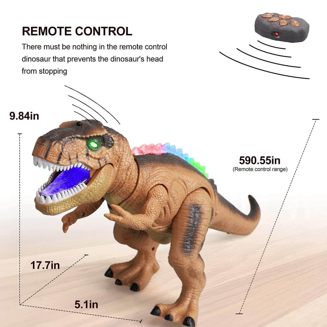 Skanto | Ferngesteuerter T-Rex Dinosaurier mit LED-Lichtern und Brüllgeräusch