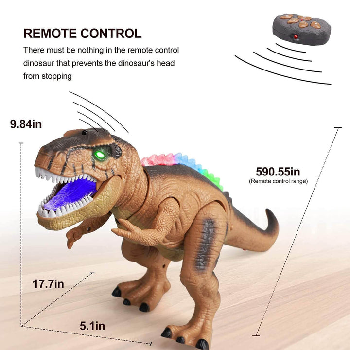 Skanto | Ferngesteuerter T-Rex Dinosaurier mit LED-Lichtern und Brüllgeräusch