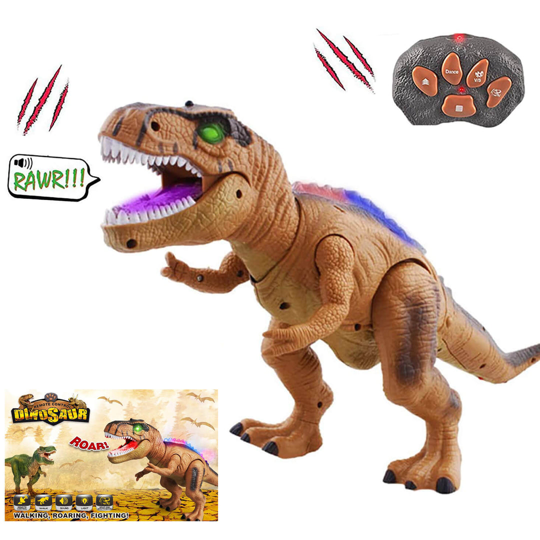Skanto | Ferngesteuerter T-Rex Dinosaurier mit LED-Lichtern und Brüllgeräusch