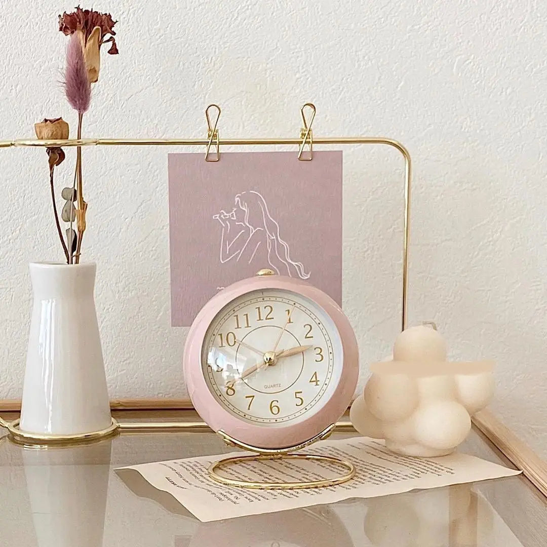 Skanto | Retro Vintage Stil Gold Achsen Wecker