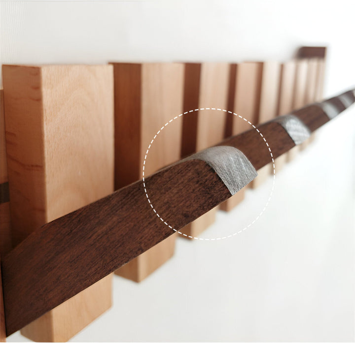 Skanto | RetroHooks - Wandregal aus Holz mit Magnethaken