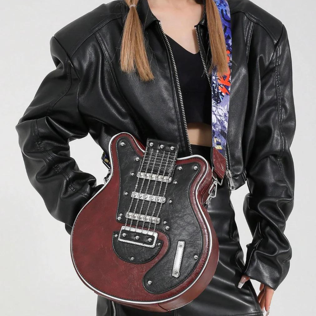 Skanto | Heben Sie Ihren Stil hervor mit der Rockstar Gitarrentasche Umhängetasche Chic