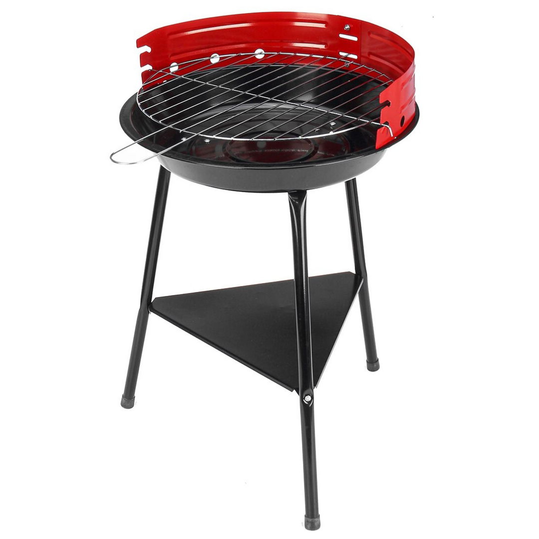 TRAGBARER RUNDER HOLZKOHLEGRILL
