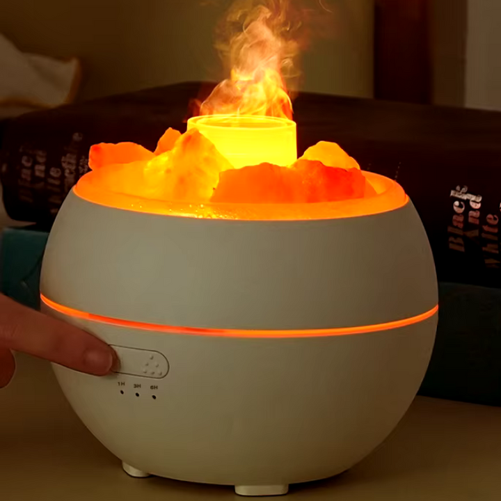 Skanto | Salzlampen Diffusor – 3-in-1 Ätherisches Öl Diffusor, Himalaya Salzlampe & Luftbefeuchter
