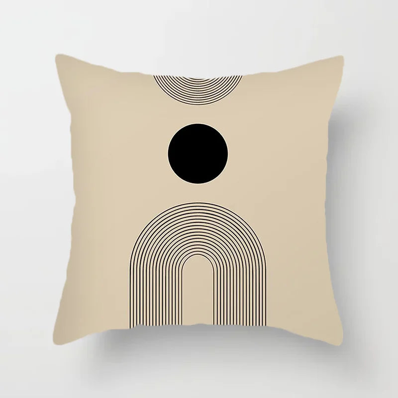 Moderne Kunst Abstraktes Muster Dekorative Kissenbezüge Kreative Linie Sofa Stuhl Kissenbezug Home Office Dekor | Skanto
