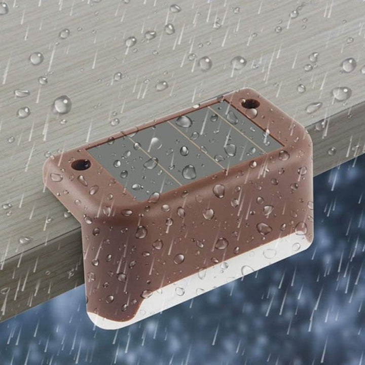 Skanto | Solar-Stufenleuchte – Wasserdichte LED-Außenbeleuchtung für Wege, Terrassen und Treppen – Solarbetriebene Gartenleuchte