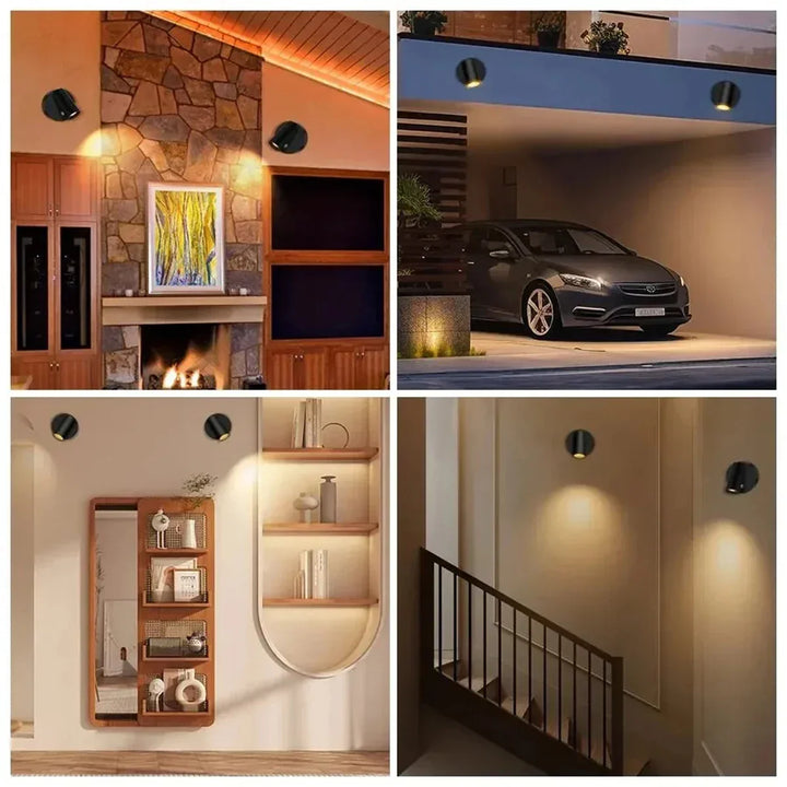 Skanto | Magnetischer Kabelloser LED Wiederaufladbarer Wandstrahler
