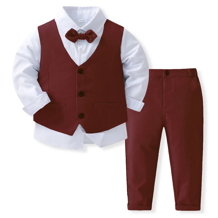 Skanto | Formelles Baumwoll-Outfit-Set für Jungen, Kleinkinder und Kinder