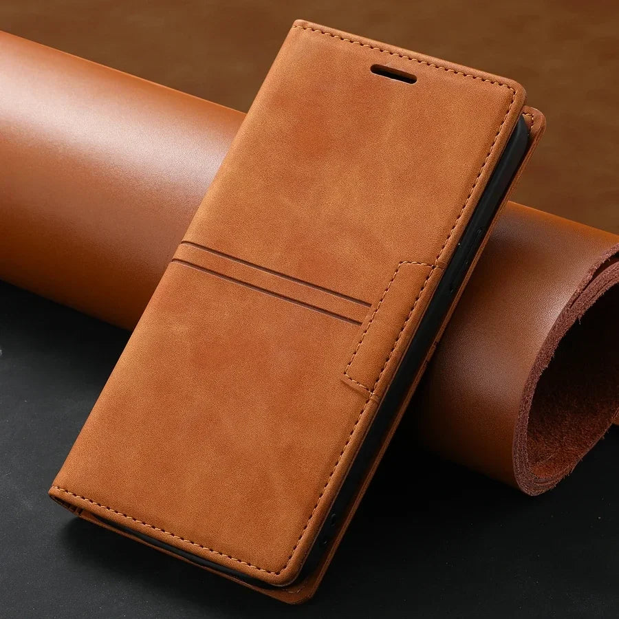 Skanto Leder Wallet Case Flip Cover – Google Pixel