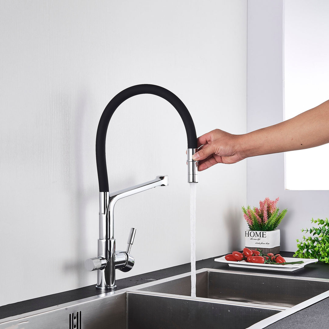 Skanto | Doppel-Auslauf Trinkwasserhahn Filter-Küchenarmaturen