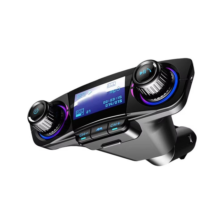 Skanto | Bluetooth 5.0 Auto-FM-Transmitter mit Dual-USB-Ladegerät und LED-Anzeige