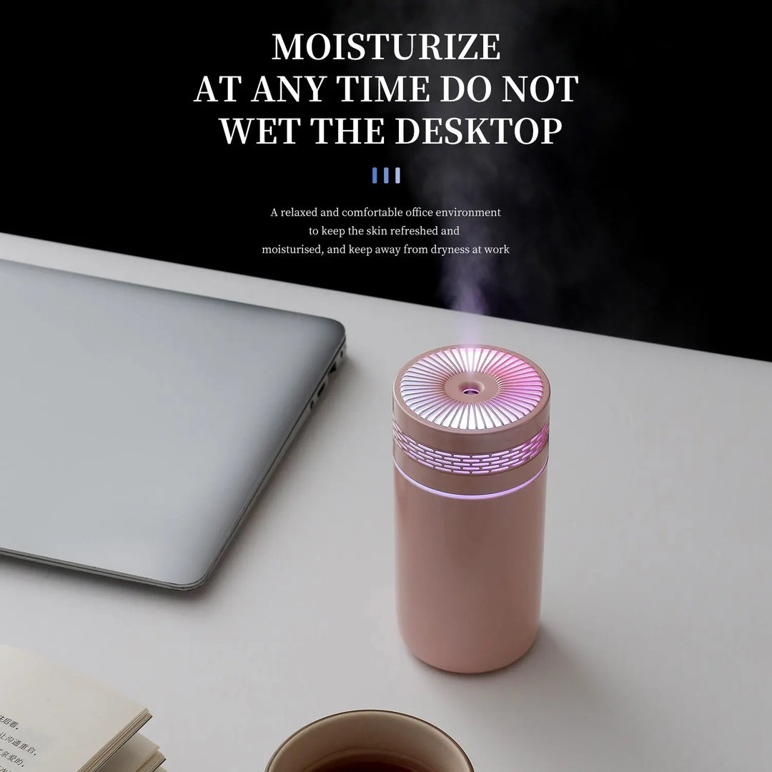Skanto | 250ML Tragbarer Auto-Luftbefeuchter - USB LED Aroma-Diffusor