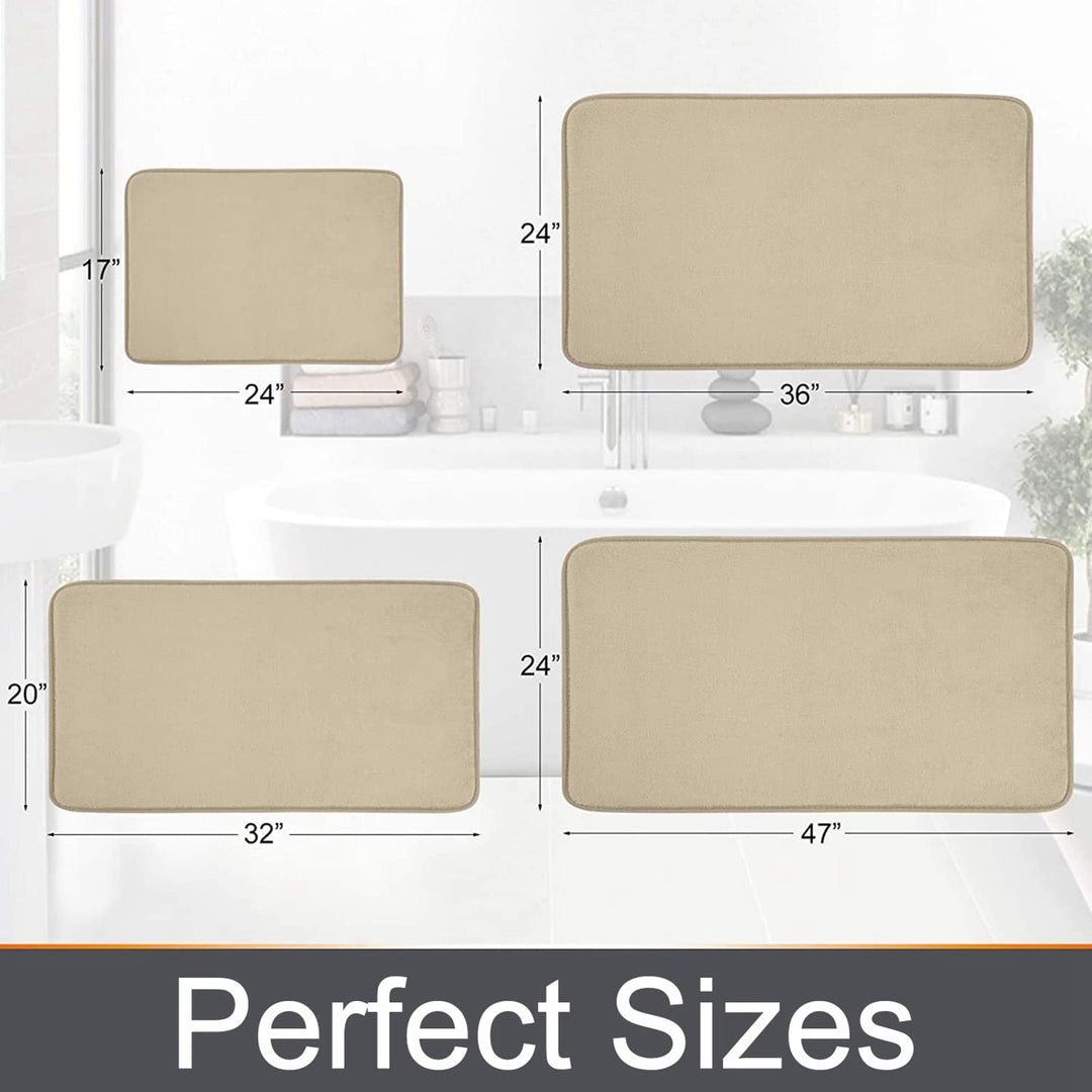 Skanto | Schnell Saugfähige Rutschfeste Memory Foam Badematte