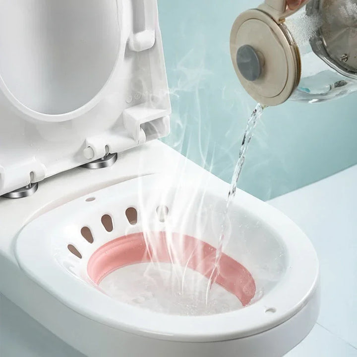 Skanto | Faltbare Bidet-Badewanne – Komfortables Sitzbad für Schwangere, ältere Menschen, nach der Geburt und medizinisches Toilettenspülzubehör