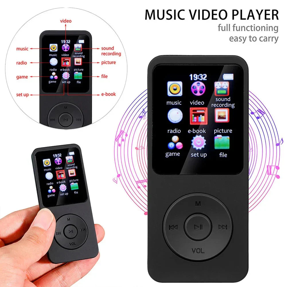 Skanto | MP3-Player – Kabelloses HiFi-Audio mit Bluetooth & multifunktionaler Medienunterstützung