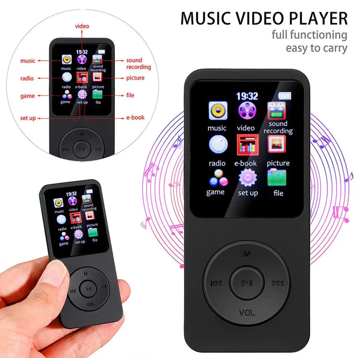 Skanto | MP3-Player – Kabelloses HiFi-Audio mit Bluetooth & multifunktionaler Medienunterstützung