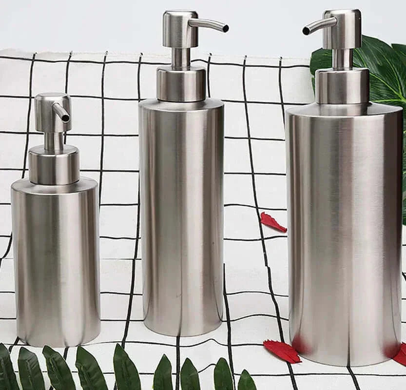 Skanto | Eleganter Edelstahl-Handpumpen-Seifenspender 250ml/350ml/550ml
