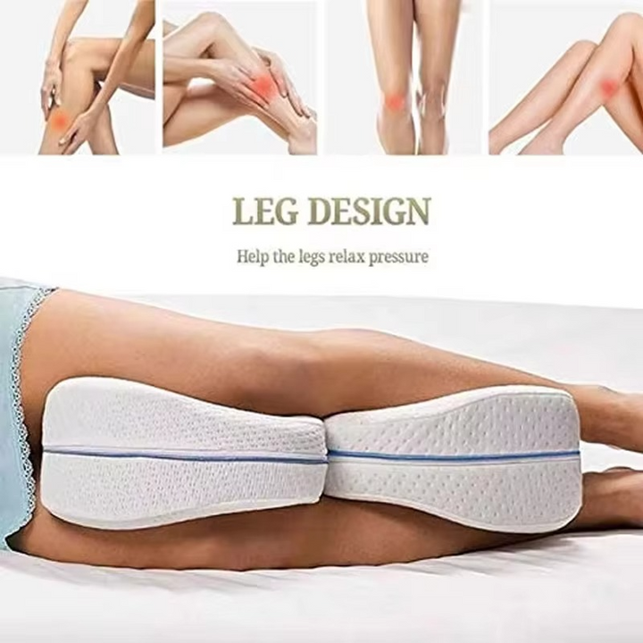 Skanto | Orthopädisches Memory-Schaum-Beinkissen zur Linderung von Ischias und Schmerzen