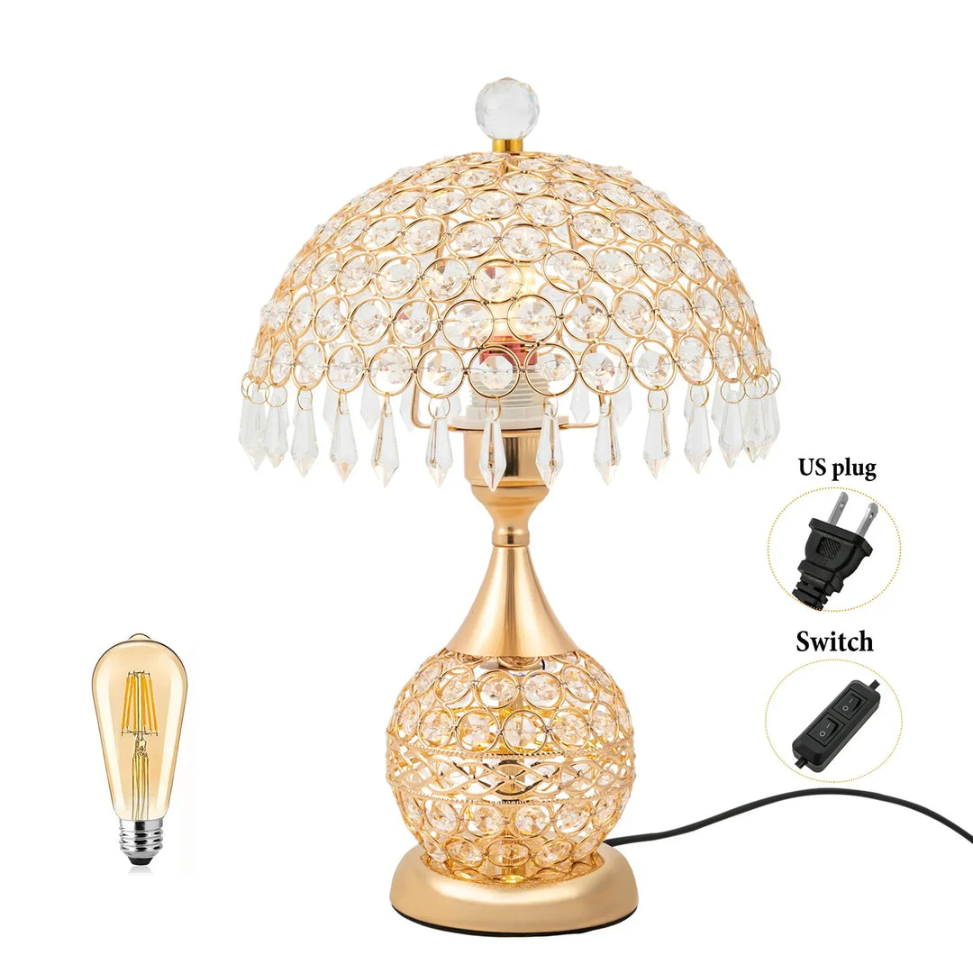 Skanto | Moderne Kristall-Luxus-Dekor-Nachttischlampe