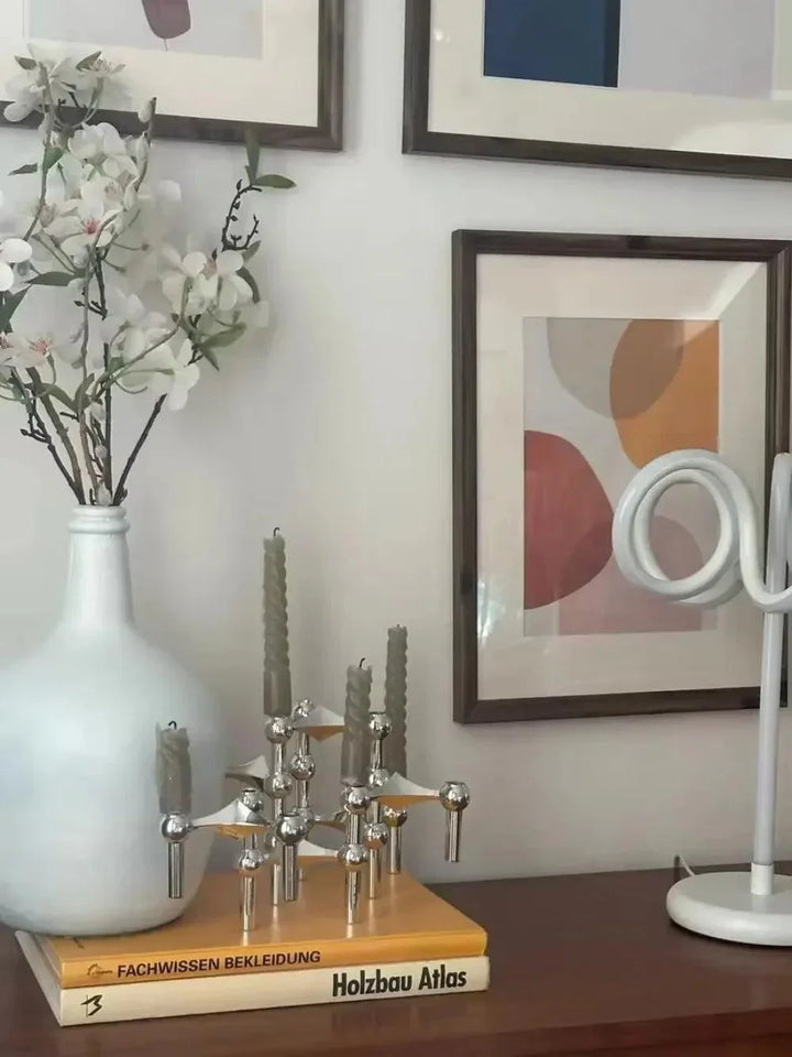 Skanto | Metall-Kerzenständer – Modulares Molekül-Design, Tisch & Deko