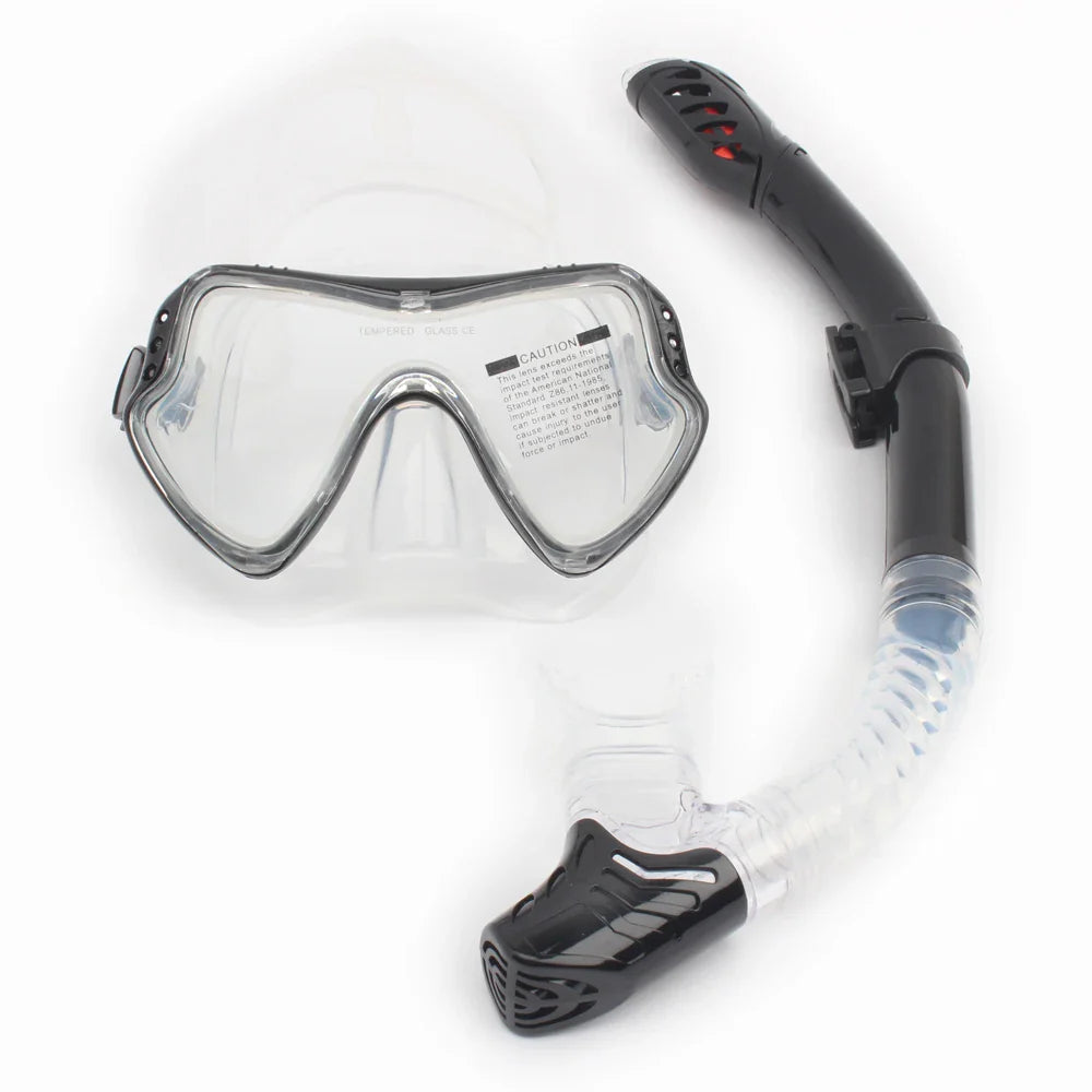 Skanto | Erwachsenen Unisex Schnorchel-Tauchmasken-Set mit Brille