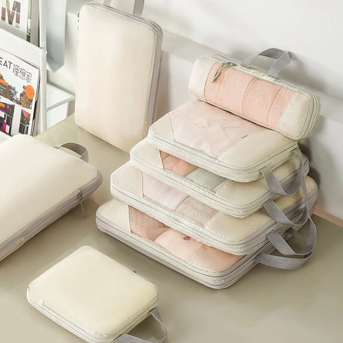 Skanto | PackNest Kompressions-Organizer-Set | 5-teilig | Platzsparend & Wasserabweisend | Ideal für Reise & Alltag