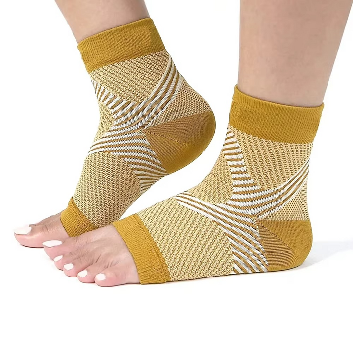 Skanto | Plantarfasziitis-Nachtkompressionssocken mit Fersen- und Fußgewölbeunterstützung