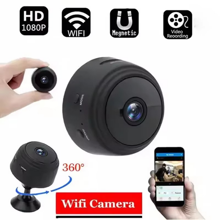 Skanto | Mini 1080p HD kabellose Überwachungskamera mit Nachtsicht und Audio
