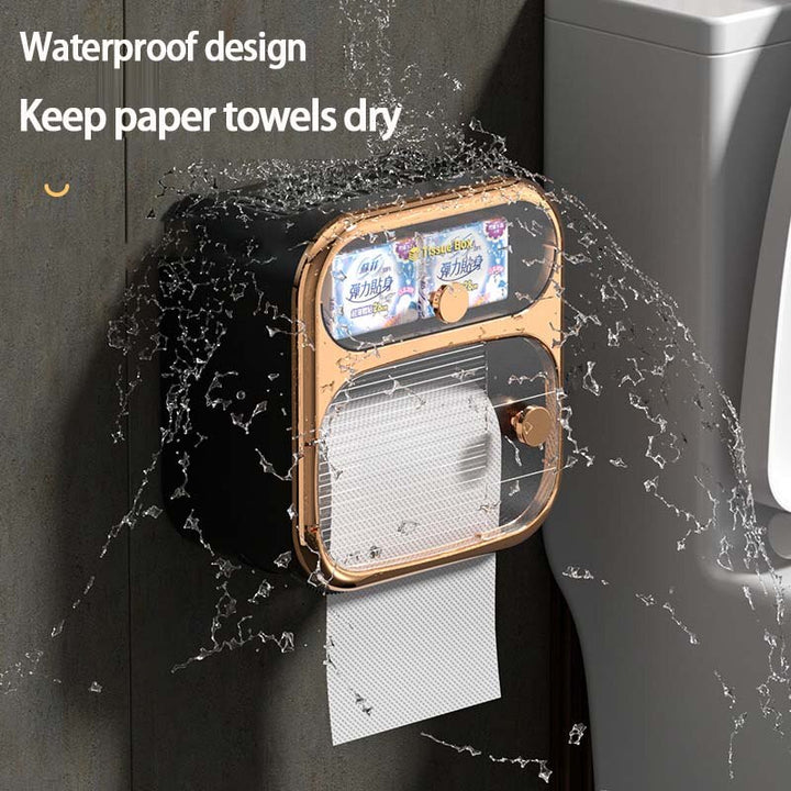 Skanto | MultiBox Wandmontierte Toilettenpapier-Handtuch-Aufbewahrungsbox