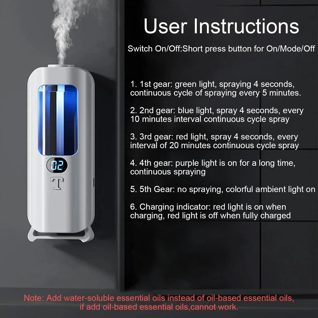 Skanto | Wiederaufladbarer Aroma-Diffusor mit 5 Modi