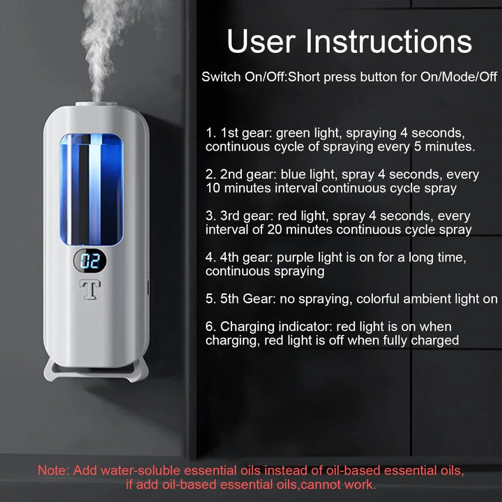 Skanto | Wiederaufladbarer Aroma-Diffusor mit 5 Modi