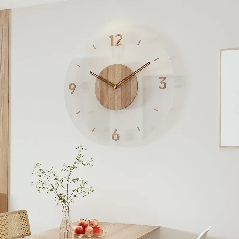 Skanto | Moderne Wanduhr aus Holz – Minimalistisches und elegantes Design für das Wohnzimmer