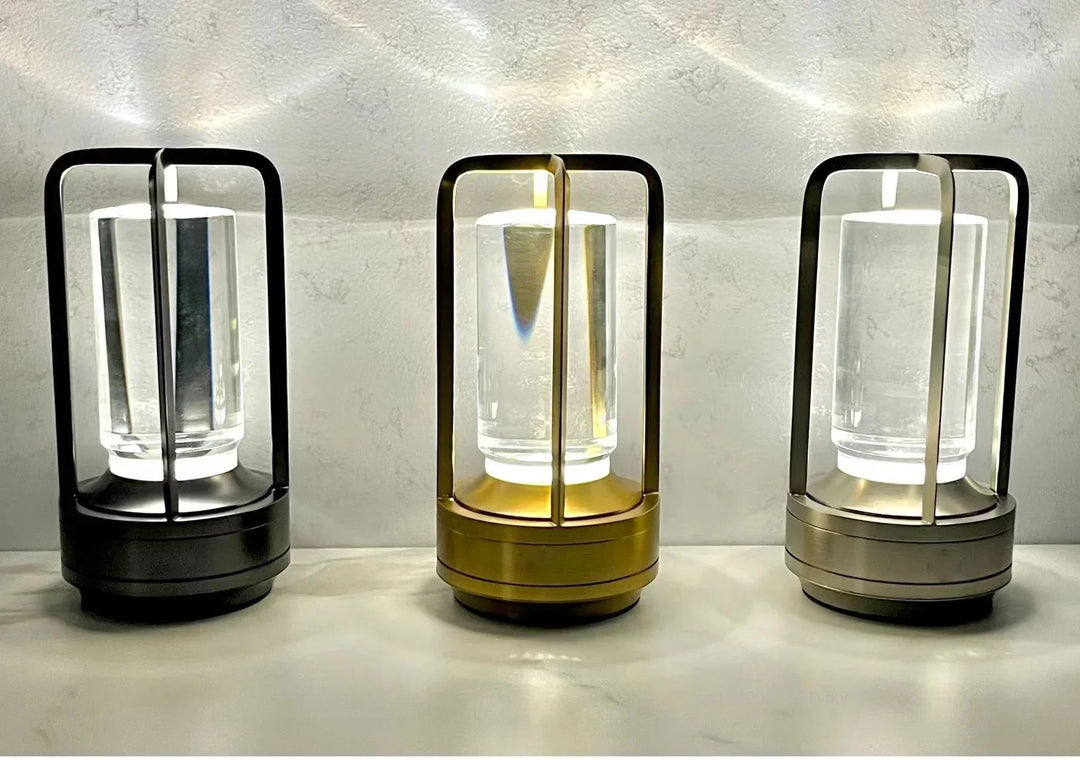 Skanto | Wiederaufladbare kabellose LuxuryGlow Tischlampe – Elegante kabellose Lampe für jede Stimmung