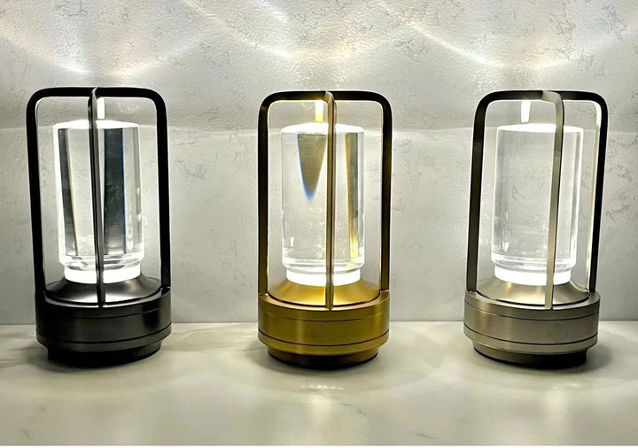 Skanto | Wiederaufladbare kabellose LuxuryGlow Tischlampe – Elegante kabellose Lampe für jede Stimmung