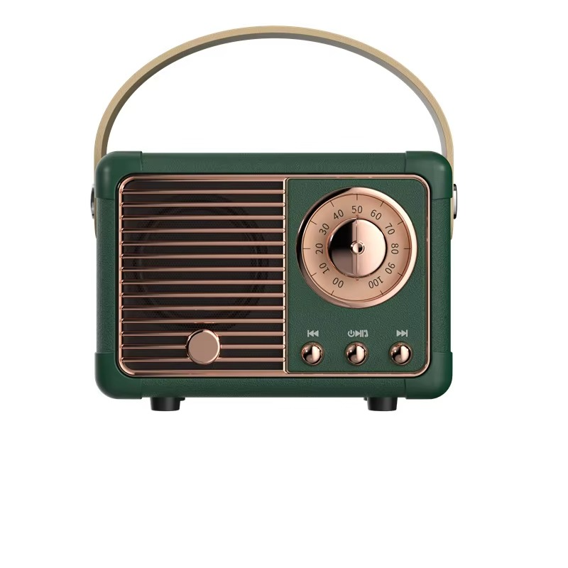 Skanto | Kabelloser Bluetooth-Lautsprecher im Vintage-Stil mit Subwoofer