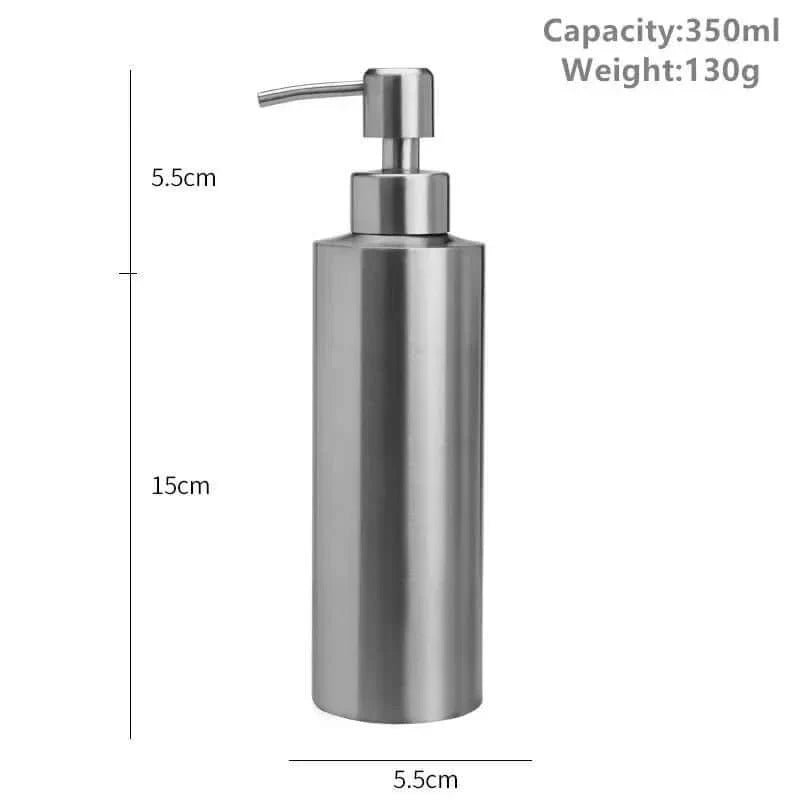 Skanto | Eleganter Edelstahl-Handpumpen-Seifenspender 250ml/350ml/550ml