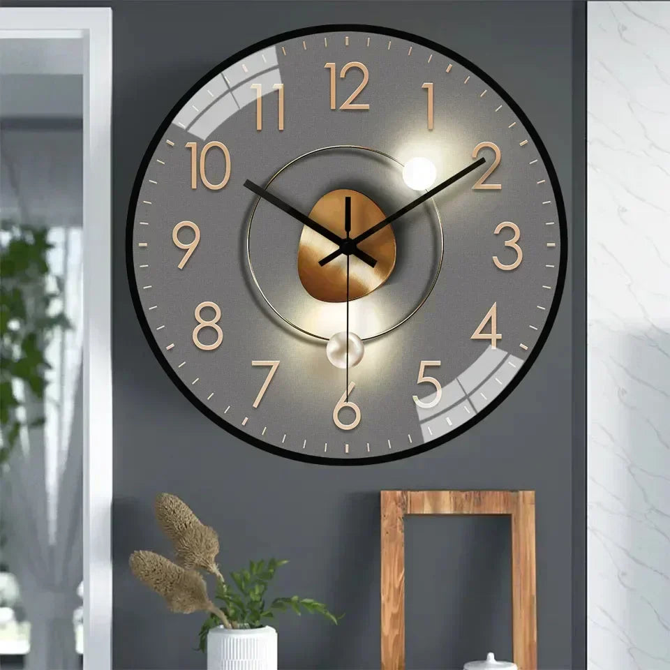 Skanto | Timeless Whisper™ | Stille klassische Wanduhr | Geräuschloses Design für Schlafzimmer- und Bürodekoration