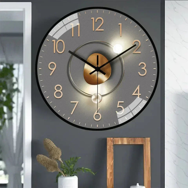 Skanto | Timeless Whisper™ | Stille klassische Wanduhr | Geräuschloses Design für Schlafzimmer- und Bürodekoration