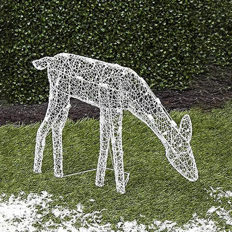 Skanto | Weihnachtsbeleuchtung Rentier Dekoration – Metall-Silhouette für Outdoor & Indoor