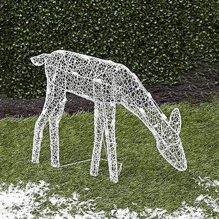 Skanto | Weihnachtsbeleuchtung Rentier Dekoration – Metall-Silhouette für Outdoor & Indoor