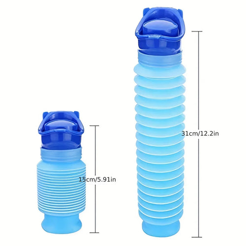 Skanto | Ansblue 750ML tragbares Urinal – faltbar & kompakt für Reisen, Camping & Wandern, geeignet für Frauen, Männer & Kinder