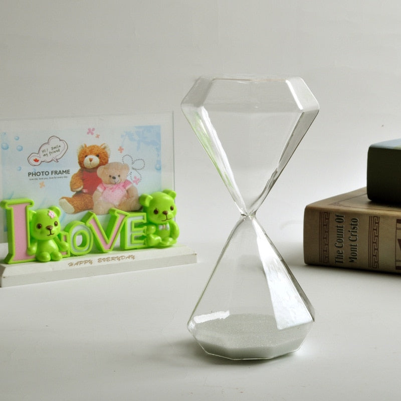 Skanto | 5-60 Minuten Diamant-Sanduhr, Sand-Timer, Sandglas, Kindergeschenk, Timer, Heimdekoration, Erhältlich in mehreren Farboptionen