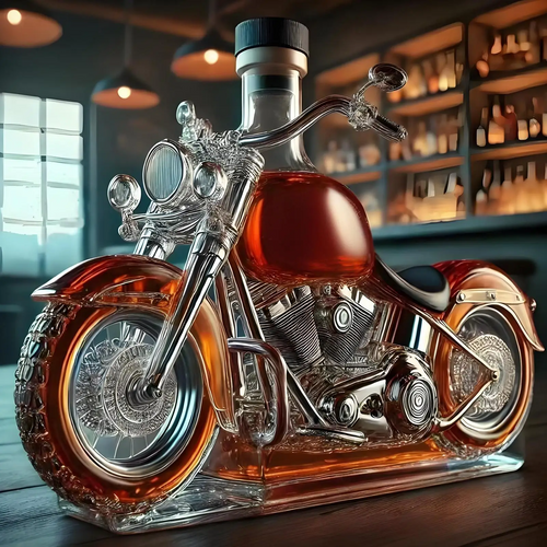 Skanto | Harley Motorrad-förmiger Whisky-Dekanter für die Hausbar